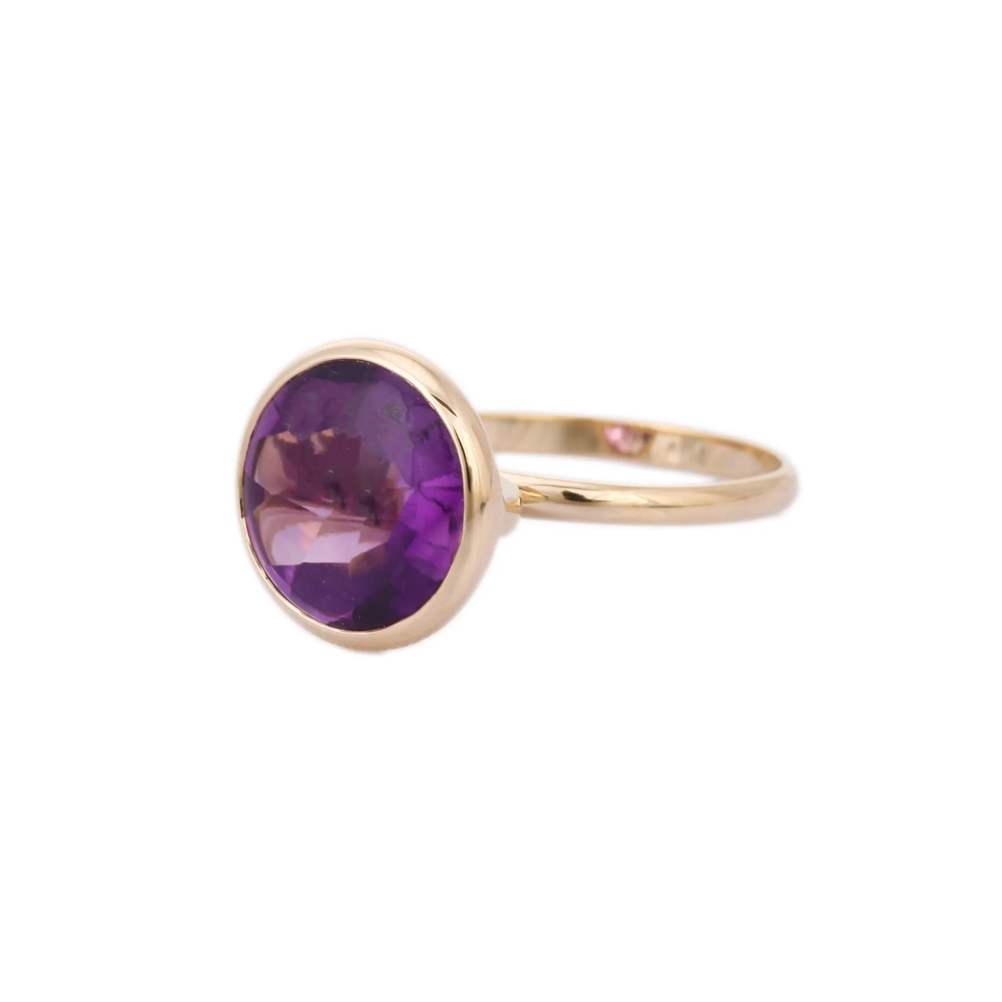 18K Gold Amethyst Cocktail Ring