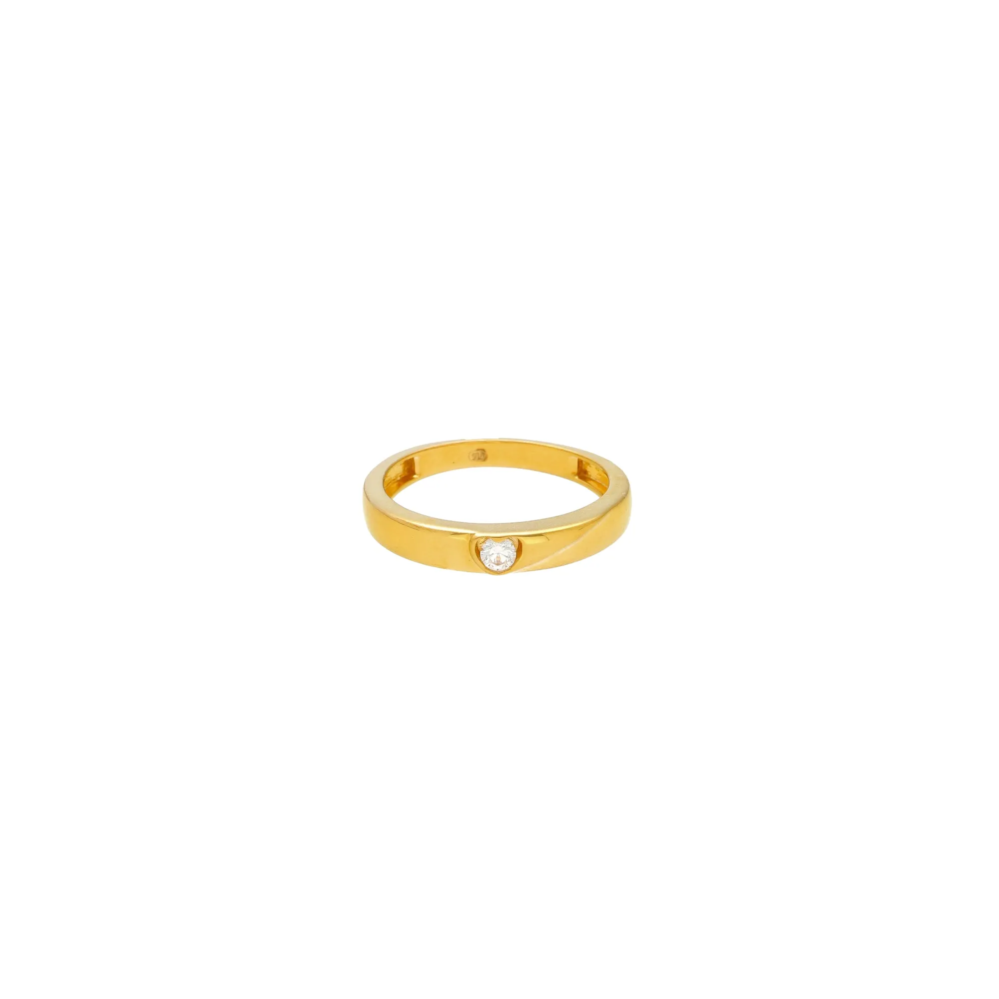 22K Yellow Gold & CZ Band (5.4gm)