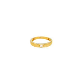 22K Yellow Gold & CZ Band (5.4gm)