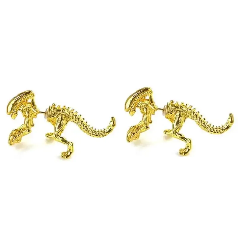 3D Cool Alien Stud Earrings