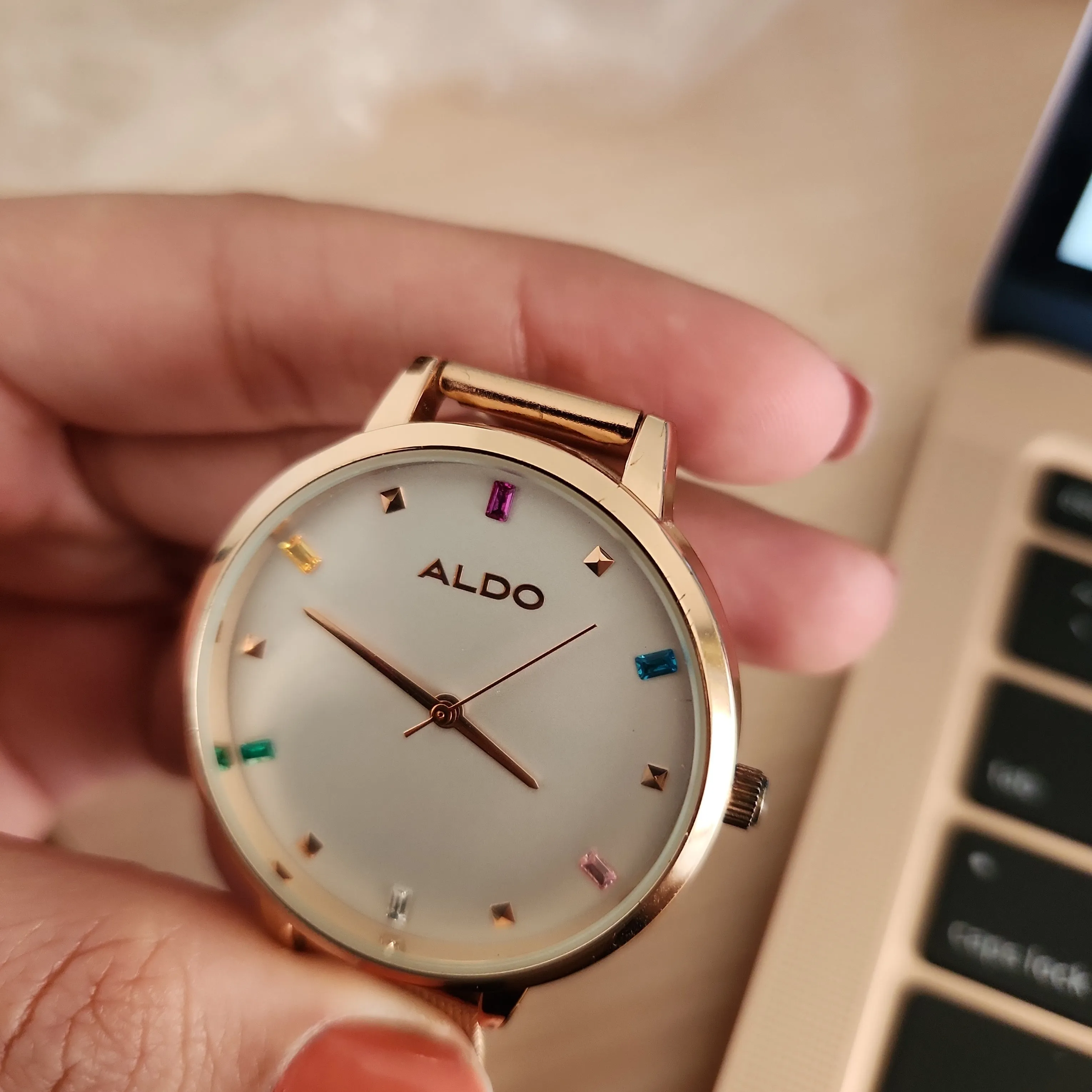 ALDO Rose Gold Stainless Steel Watch | Pre Loved |