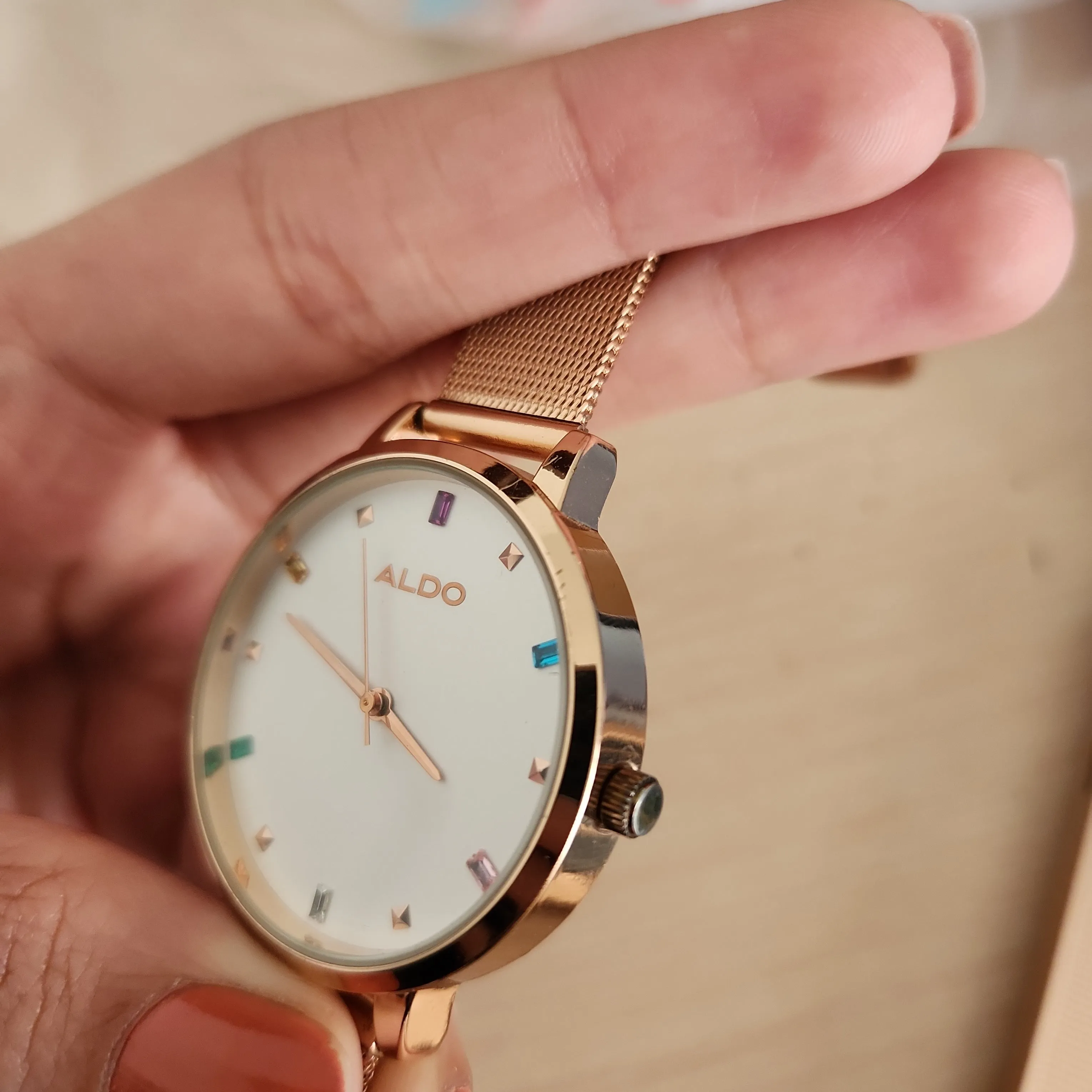 ALDO Rose Gold Stainless Steel Watch | Pre Loved |