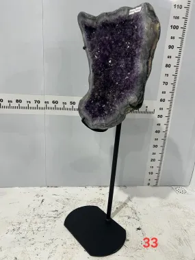 Amethyst Geode from Brazil on Custom Stand- 39 / 86lbs