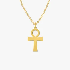 Ankh Necklace | 14K Solid Gold