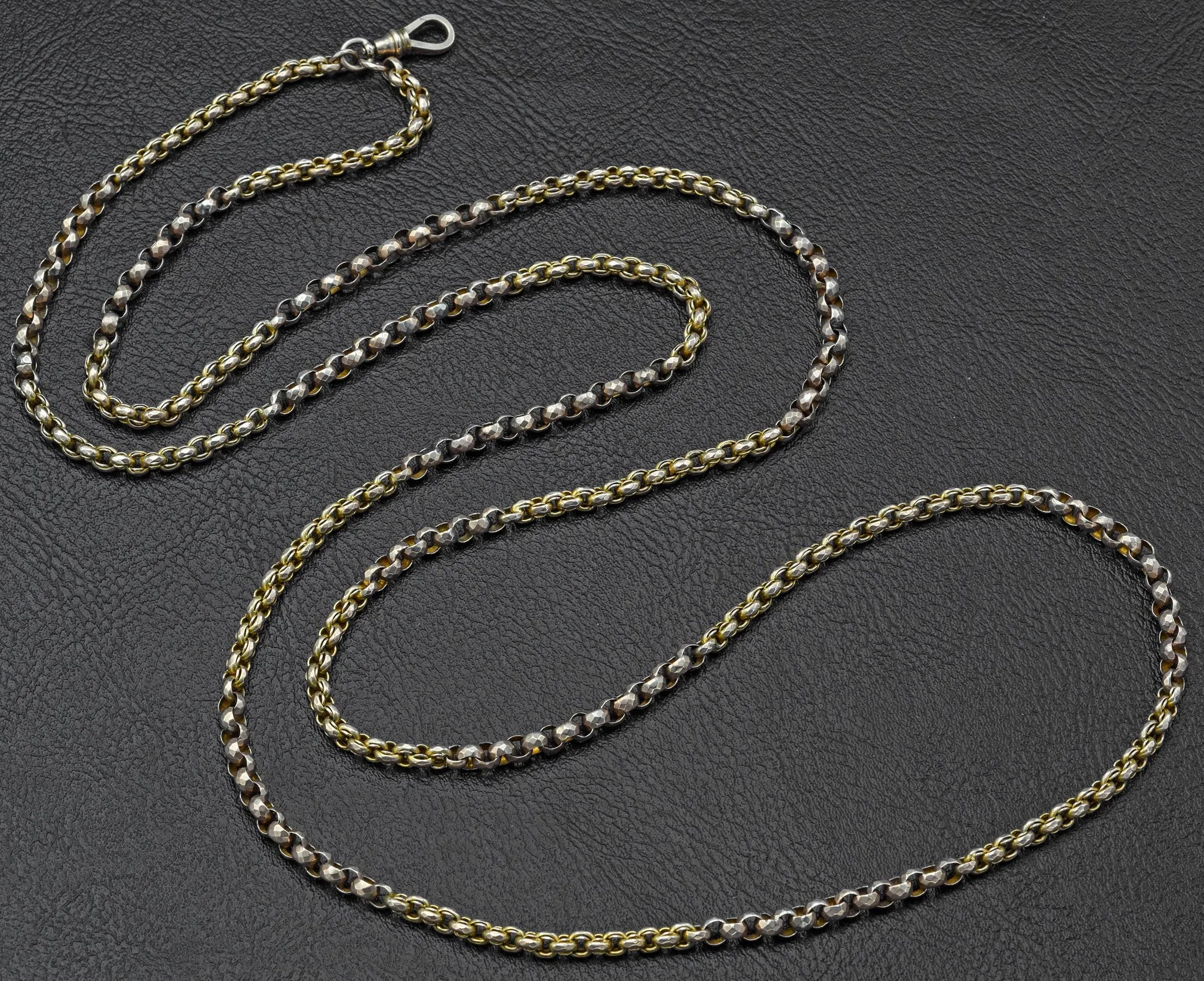 Antique 10K Yellow Gold Pocket Watch Chain