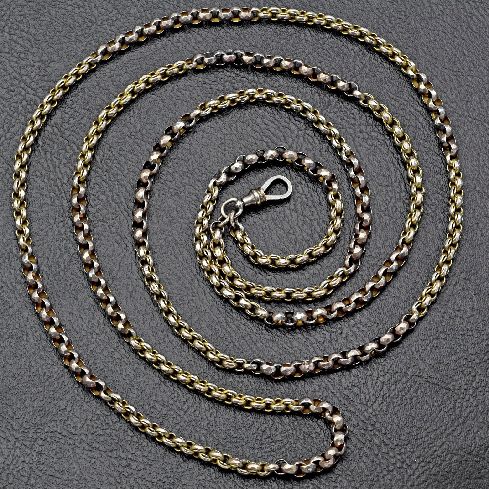 Antique 10K Yellow Gold Pocket Watch Chain