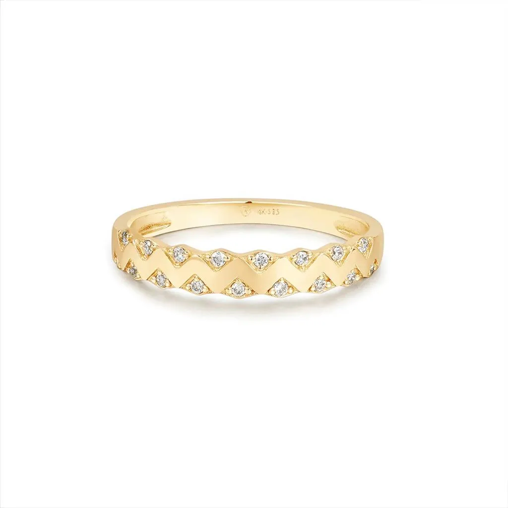 Aurelie Gi Hazel LAB-GROWN Diamond Band Ring