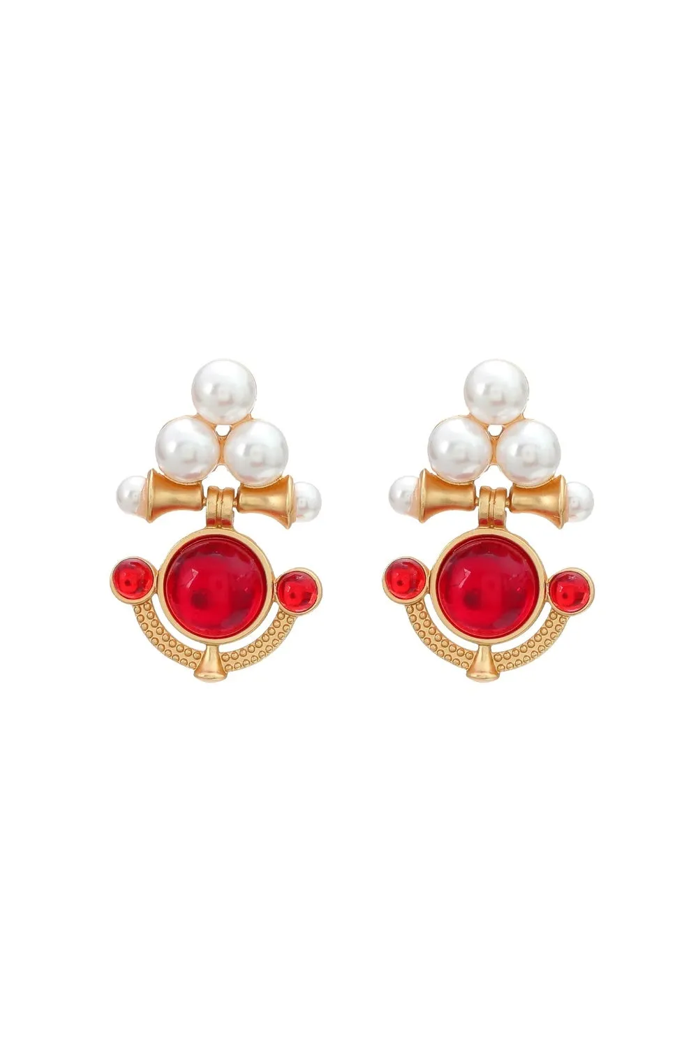 AYE AYE CAPTAIN EARRINGS RED