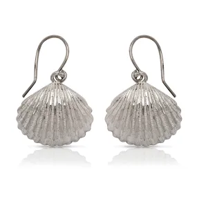 Better Jewelry .925 Sterling Silver Seashell Earrings (Made in USA)