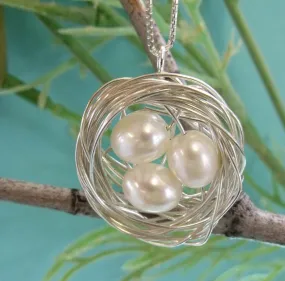 birds nest necklace