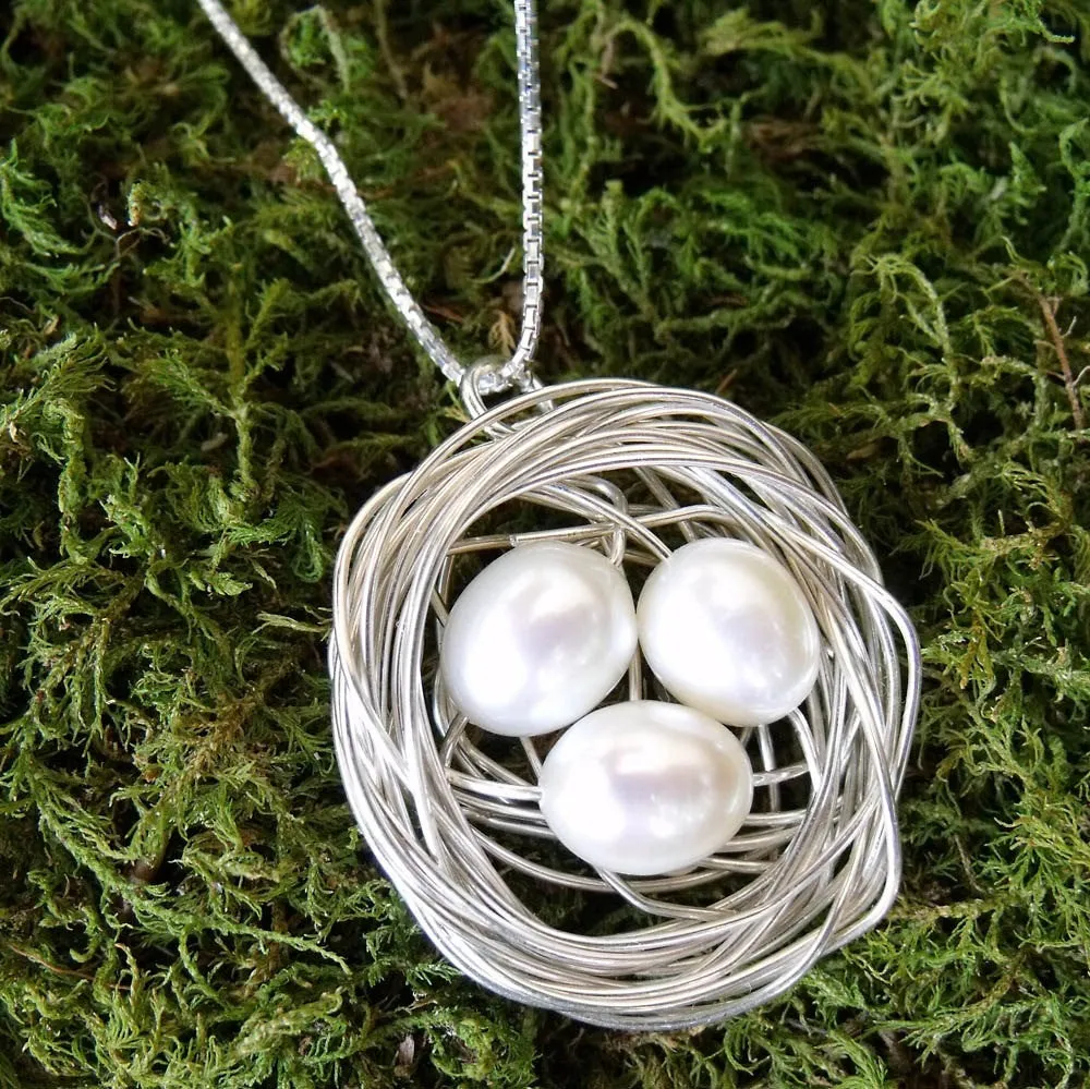 birds nest necklace