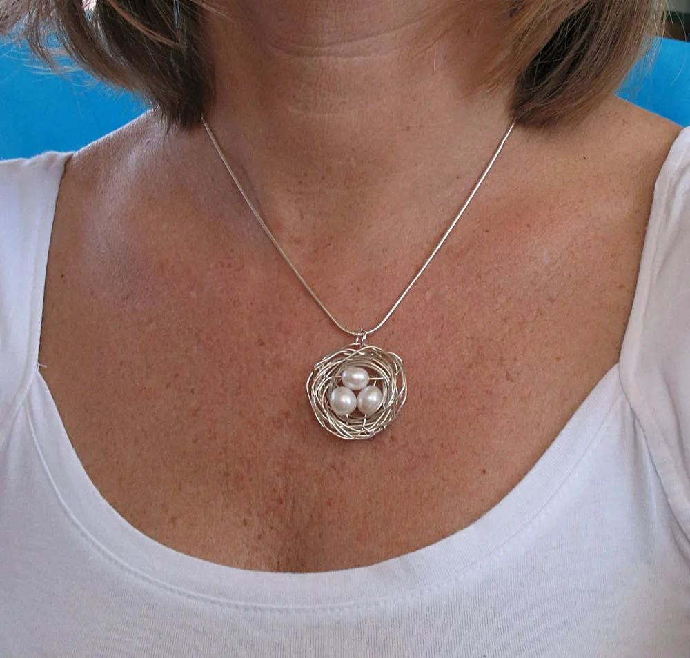 birds nest necklace