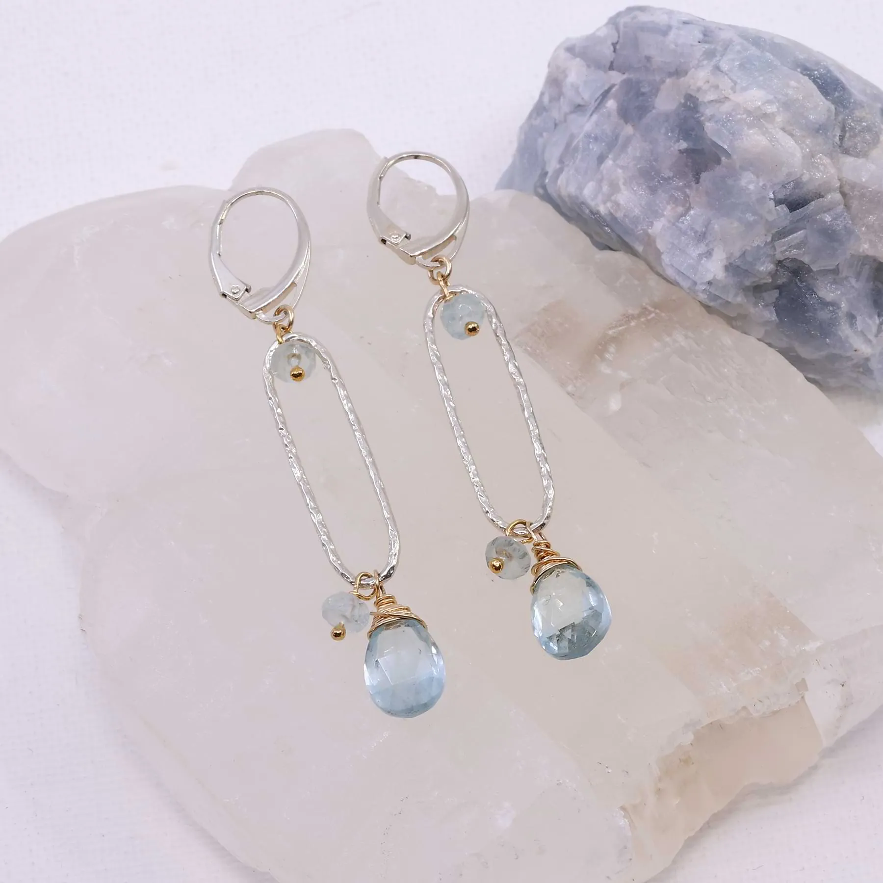 Brooklyn - Limited Edition Aquamarine Drop Earrings