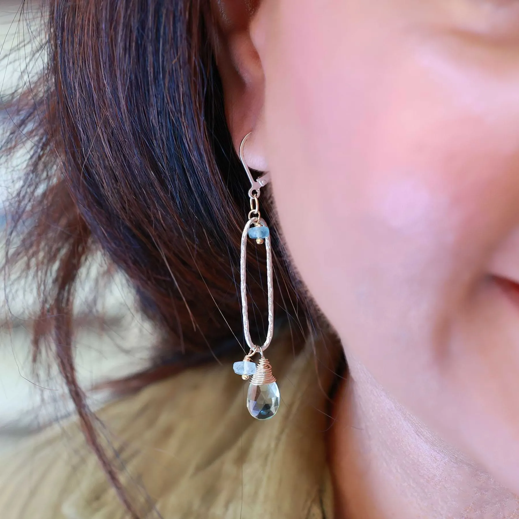 Brooklyn - Limited Edition Aquamarine Drop Earrings