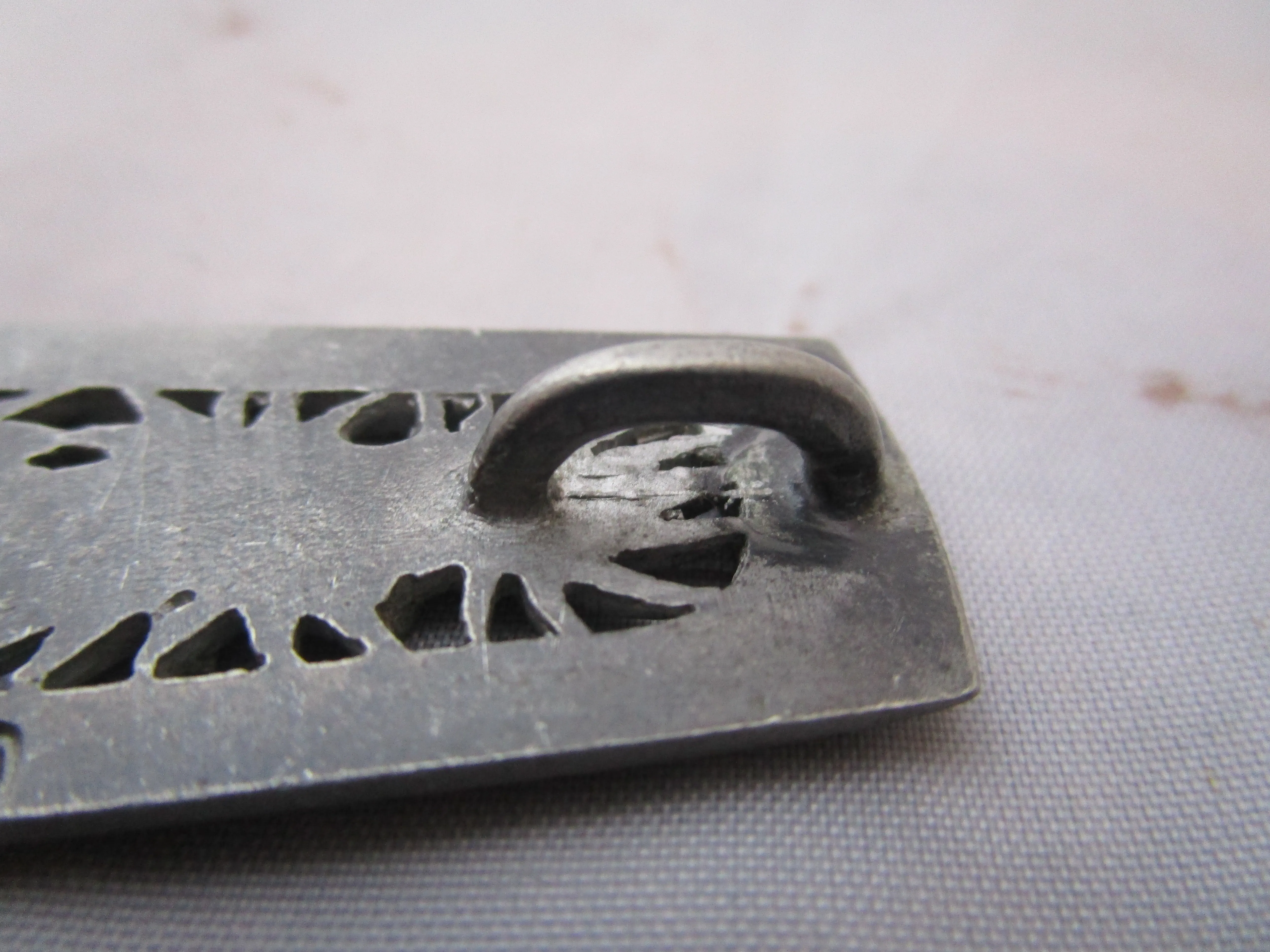 Brutalist Scottish Ceard Inverewe Pewter Pendant Vintage c1970