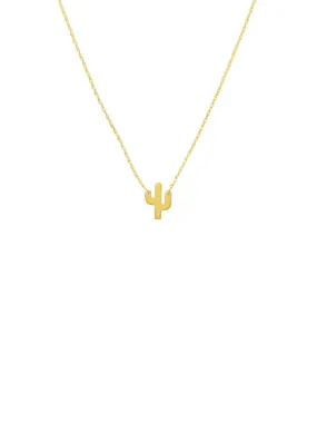 Cactus Necklace 14K