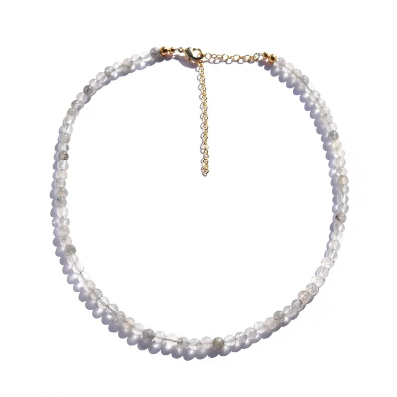 Cloudy Quartz Beaded Necklace