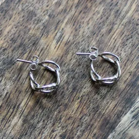 Cubic Hoop Earrings