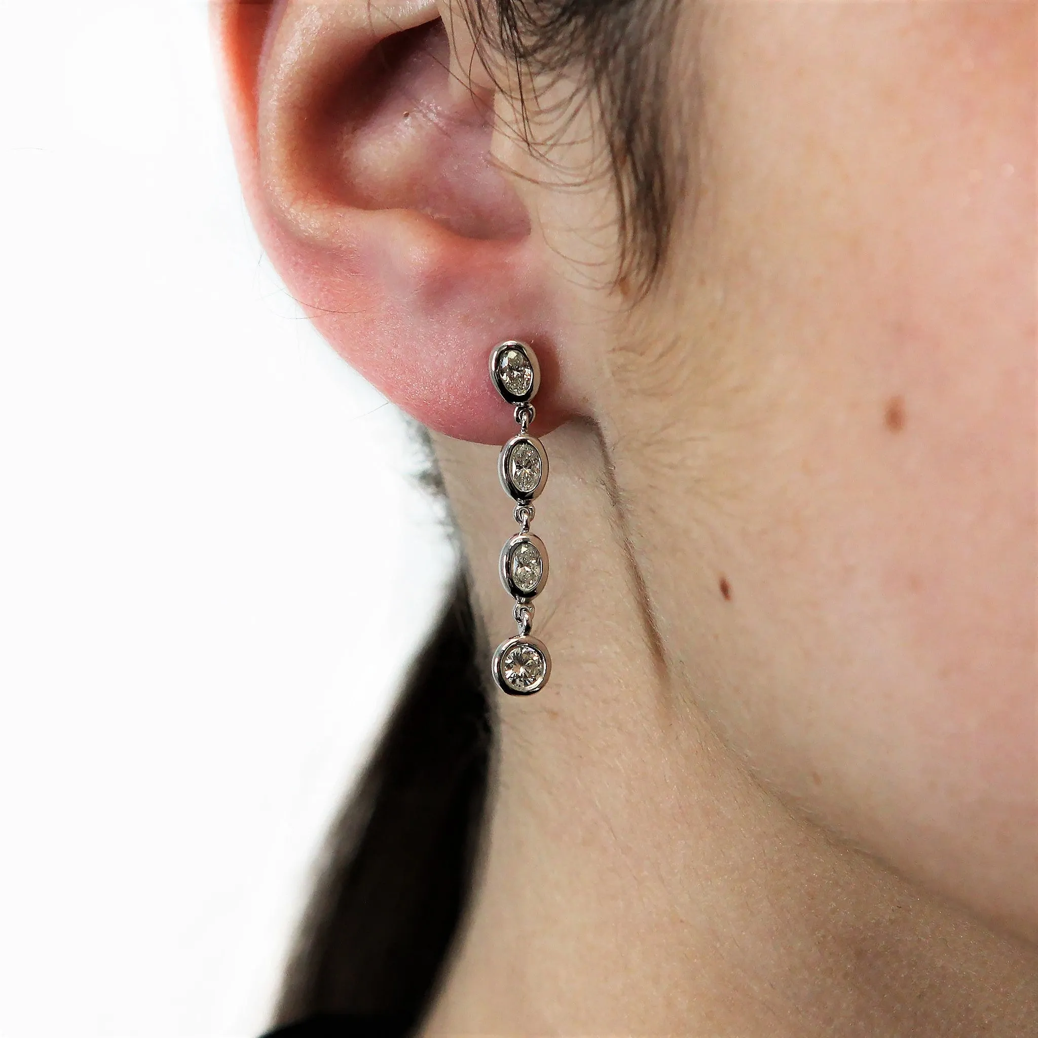 Diamond Drop Earrings