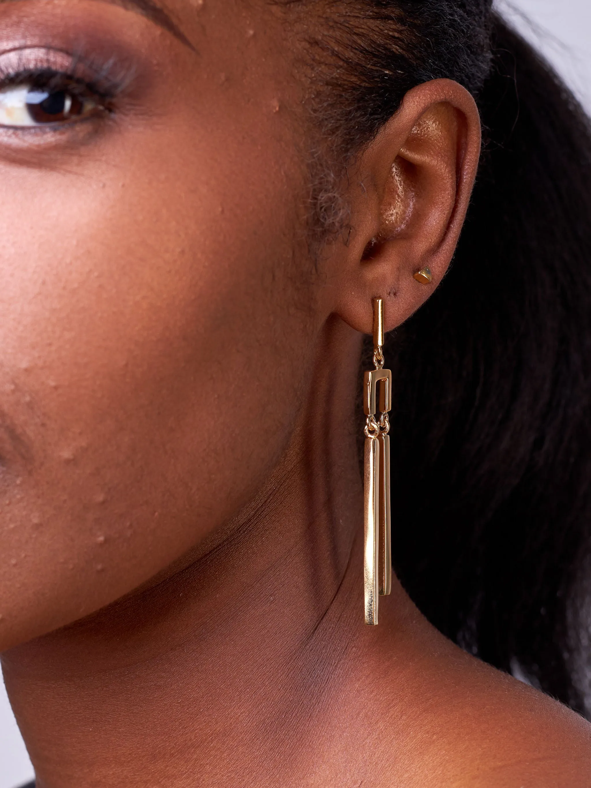 Double Bar Dangle Earrings