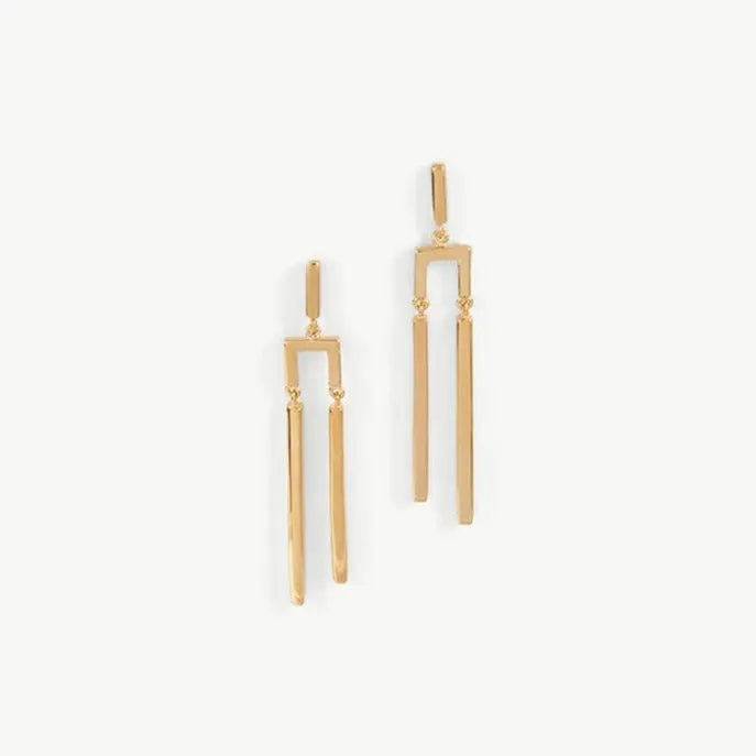 Double Bar Dangle Earrings