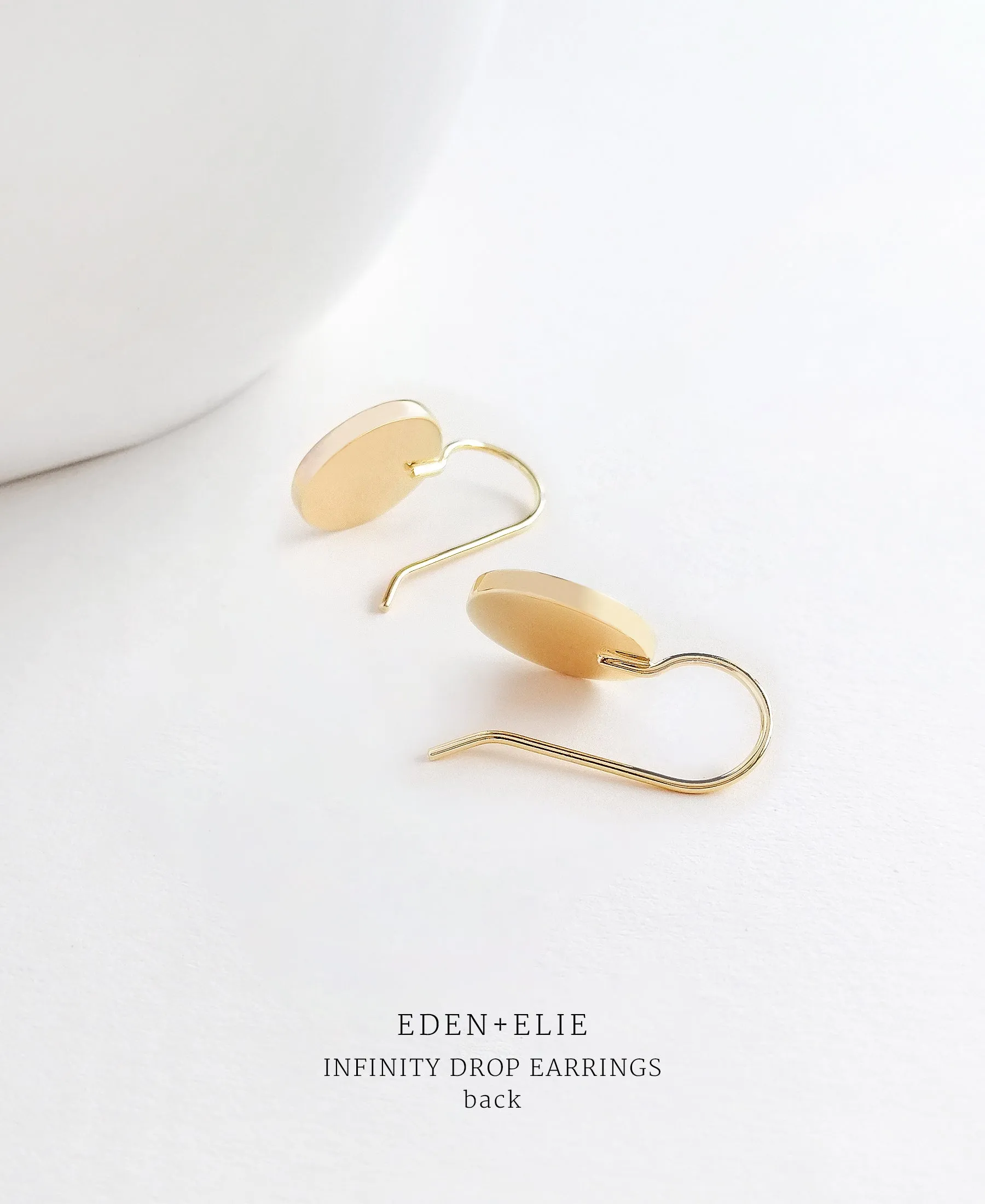 EDEN   ELIE Infinity drop earrings - pearl