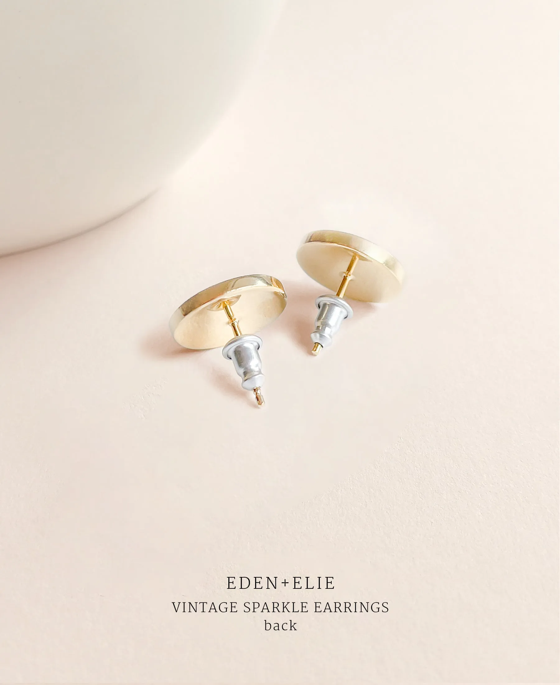 EDEN   ELIE Vintage Sparkle stud earrings - light topaz