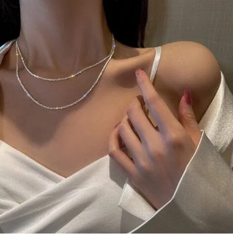 Elegant Simple Water-wave Pearl Necklace