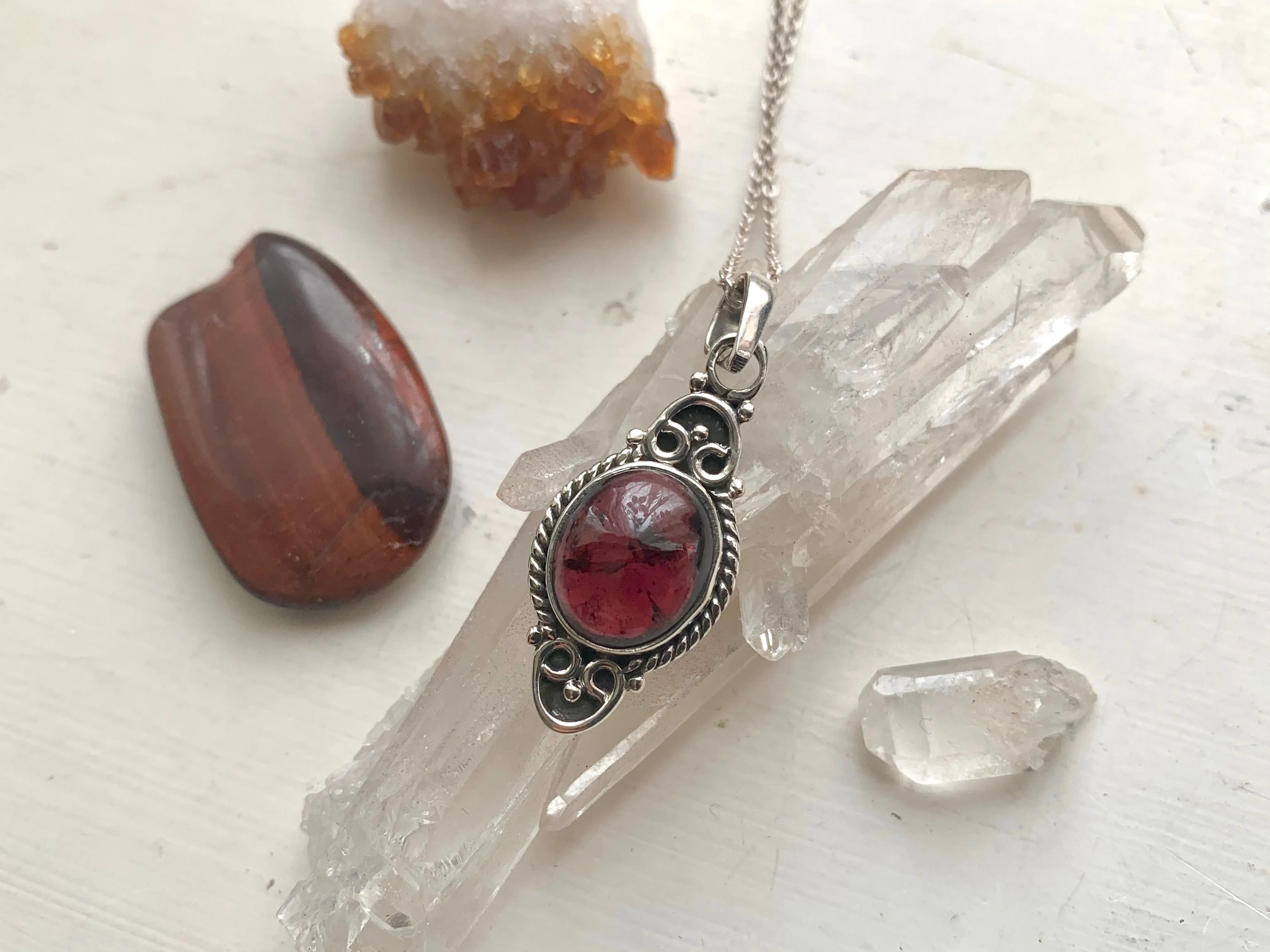 Garnet Agrippa Pendant