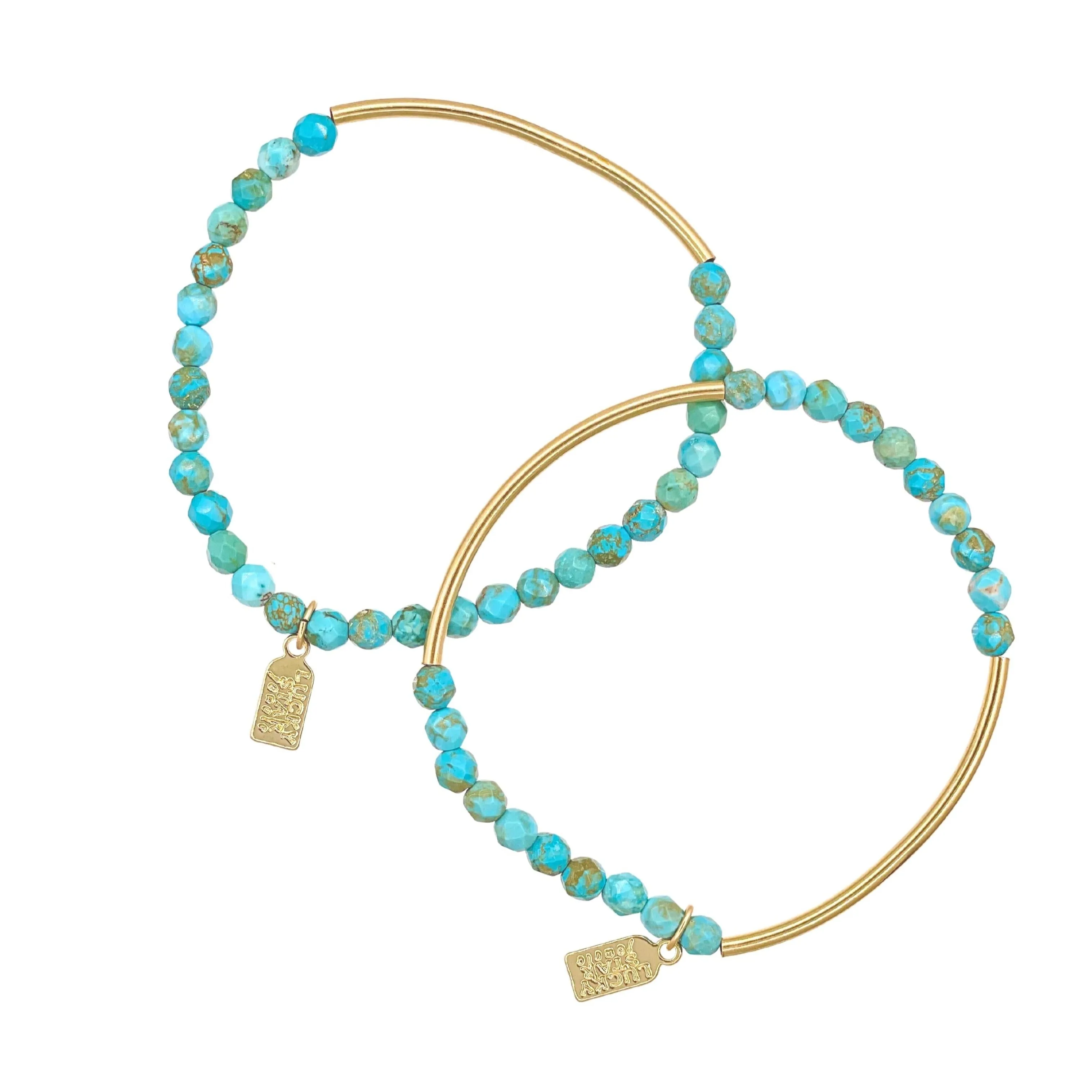 Gemstone Barre Bracelet Set