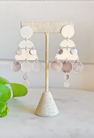 Girls Night Out Drop Earrings in Silver