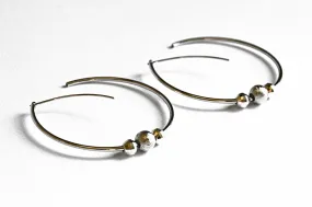 Hoop Meteorite Earrings