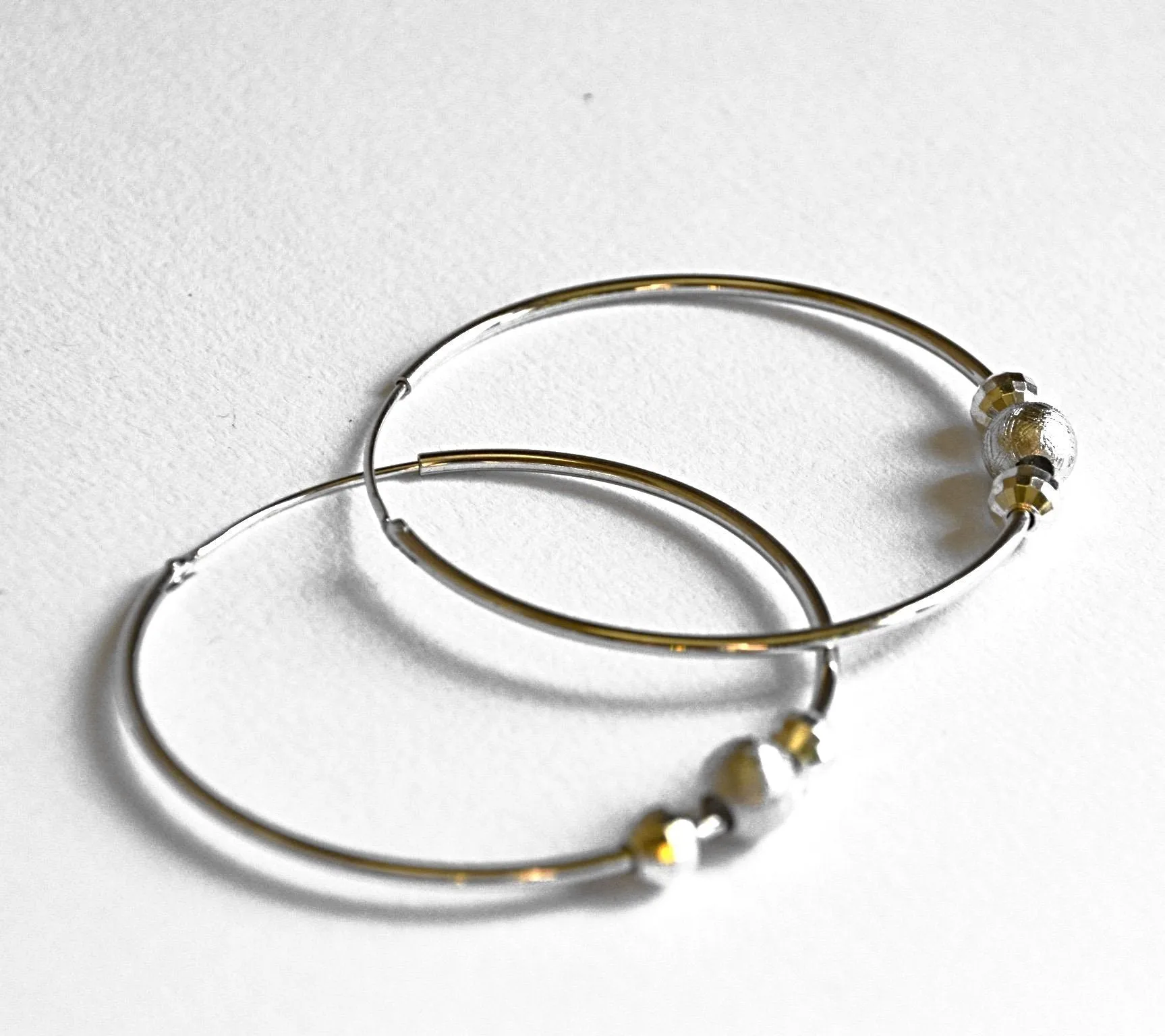 Hoop Meteorite Earrings