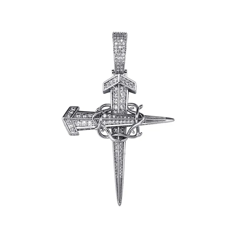 ICED OUT Anchor Pendant