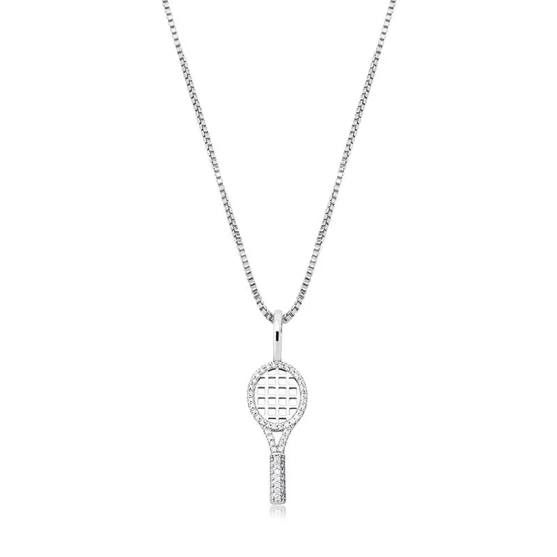 Iced Tennis racket pendant