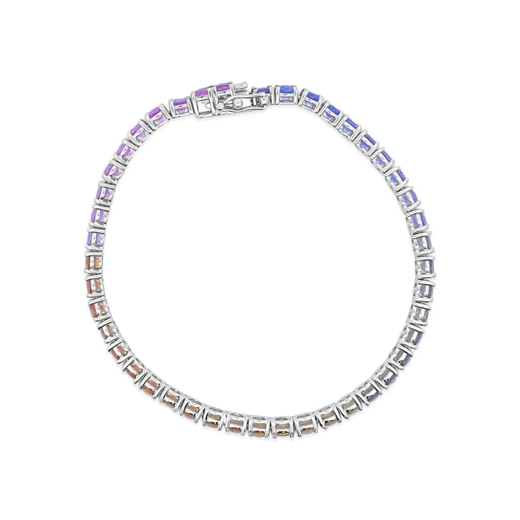 Irisa by Martin Binder Rainbow Sapphire Tennis Bracelet