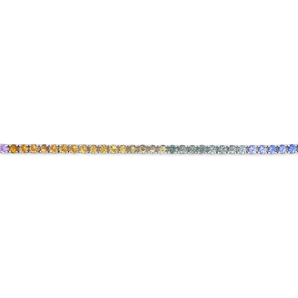 Irisa by Martin Binder Rainbow Sapphire Tennis Bracelet