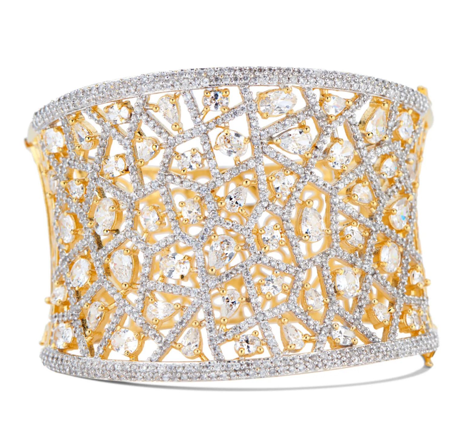 Jhanvi Statement Cuff By Jaipur Rose Luxury Designer Indian Jewelry