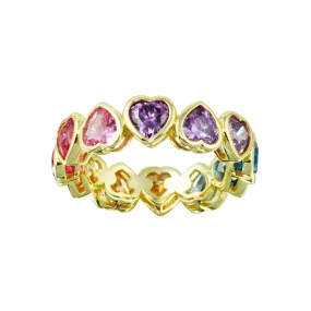 Jumbo Rainbow Heart Band