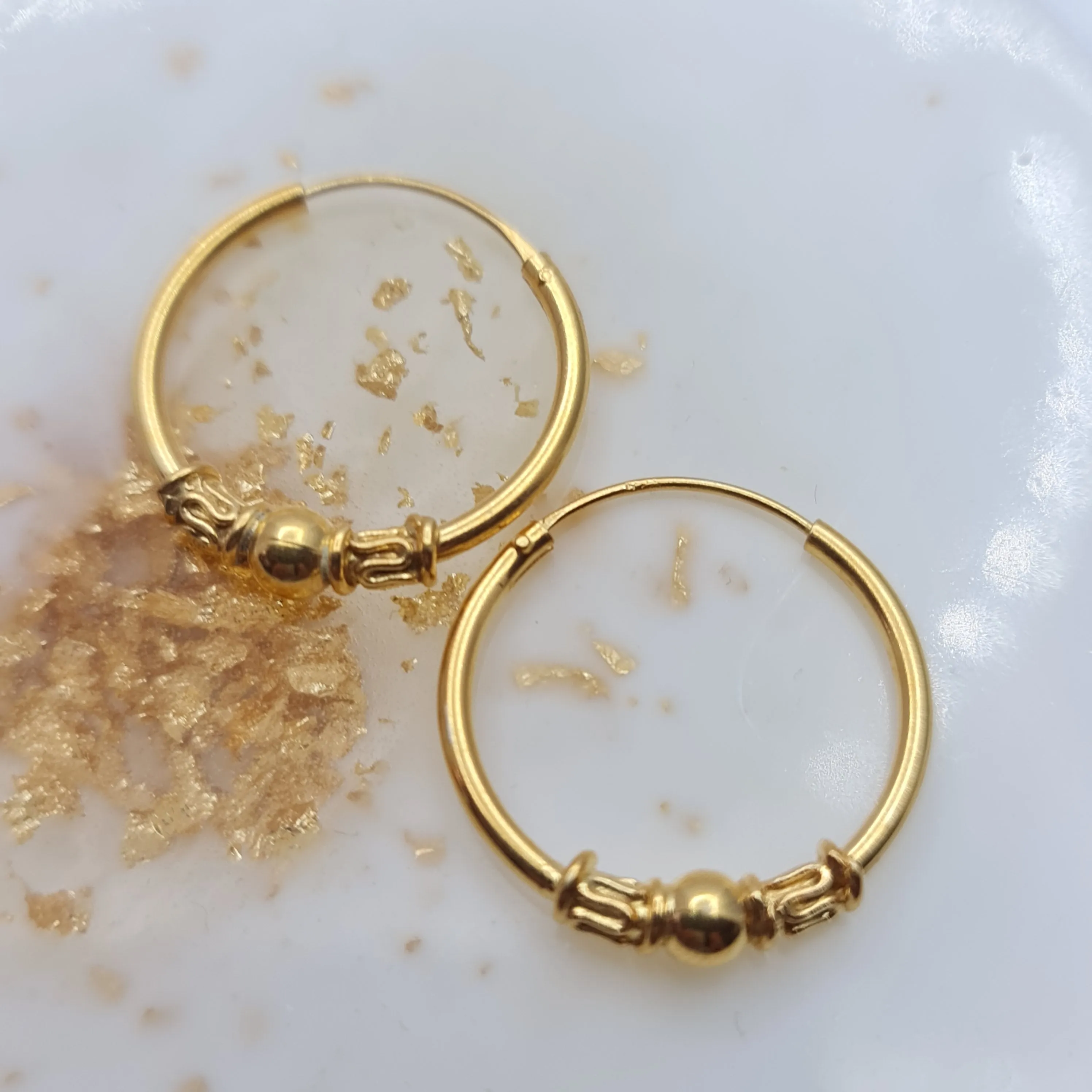 Kara gold hoop earrings