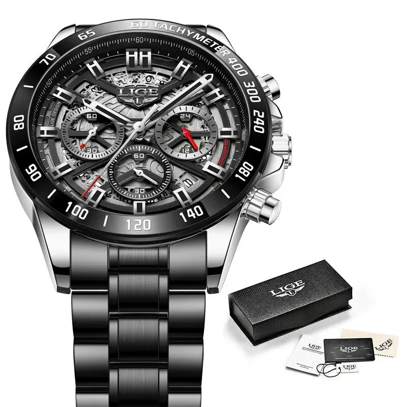 Lige Quartz Chronograph Watch