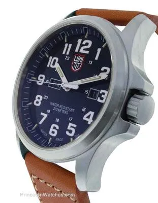 Luminox Mens Atacama Field Day Date 1920 Series - Blue Dial  - Leather Strap