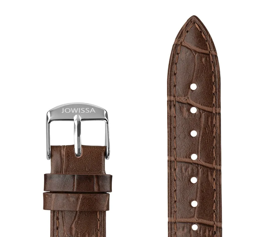 Mat Alligator Leather Watch Strap E3.1464.L