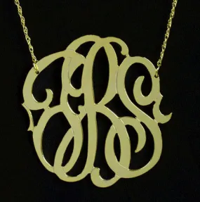 Medium/Large Gold Filled Monogram Necklace