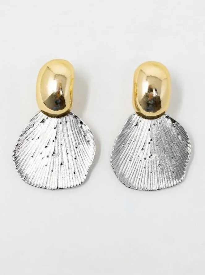 Metallic Leaf Earring