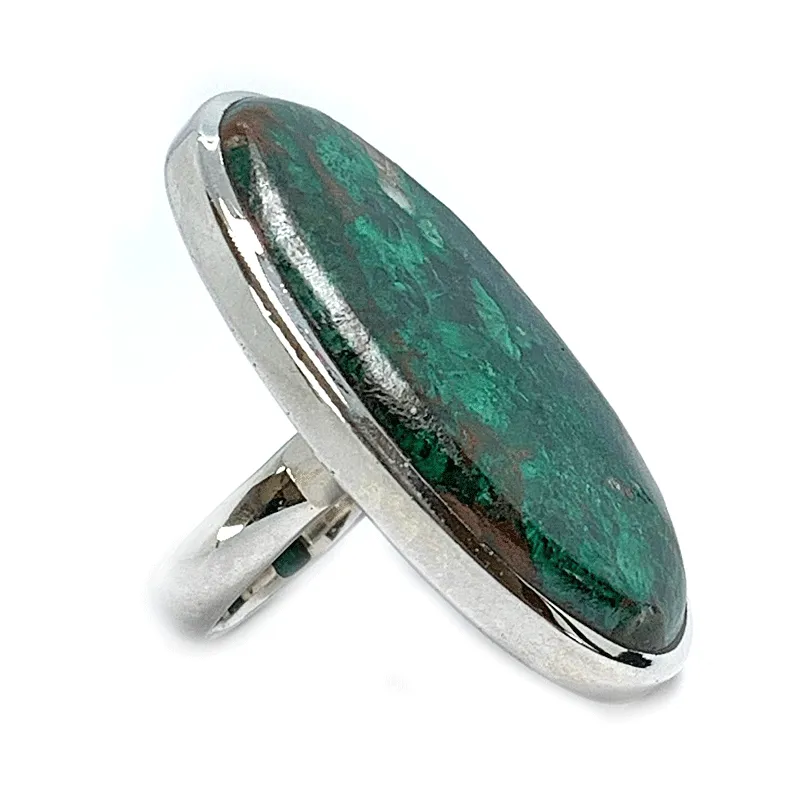 Montie Chrysocolla Statement Ring - L