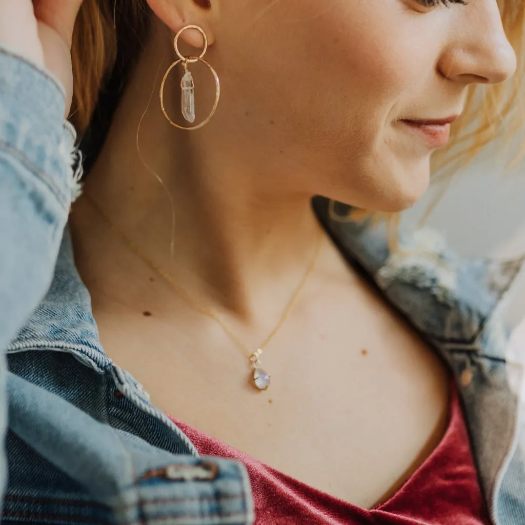 Moon Goddess - Teardrop Necklace