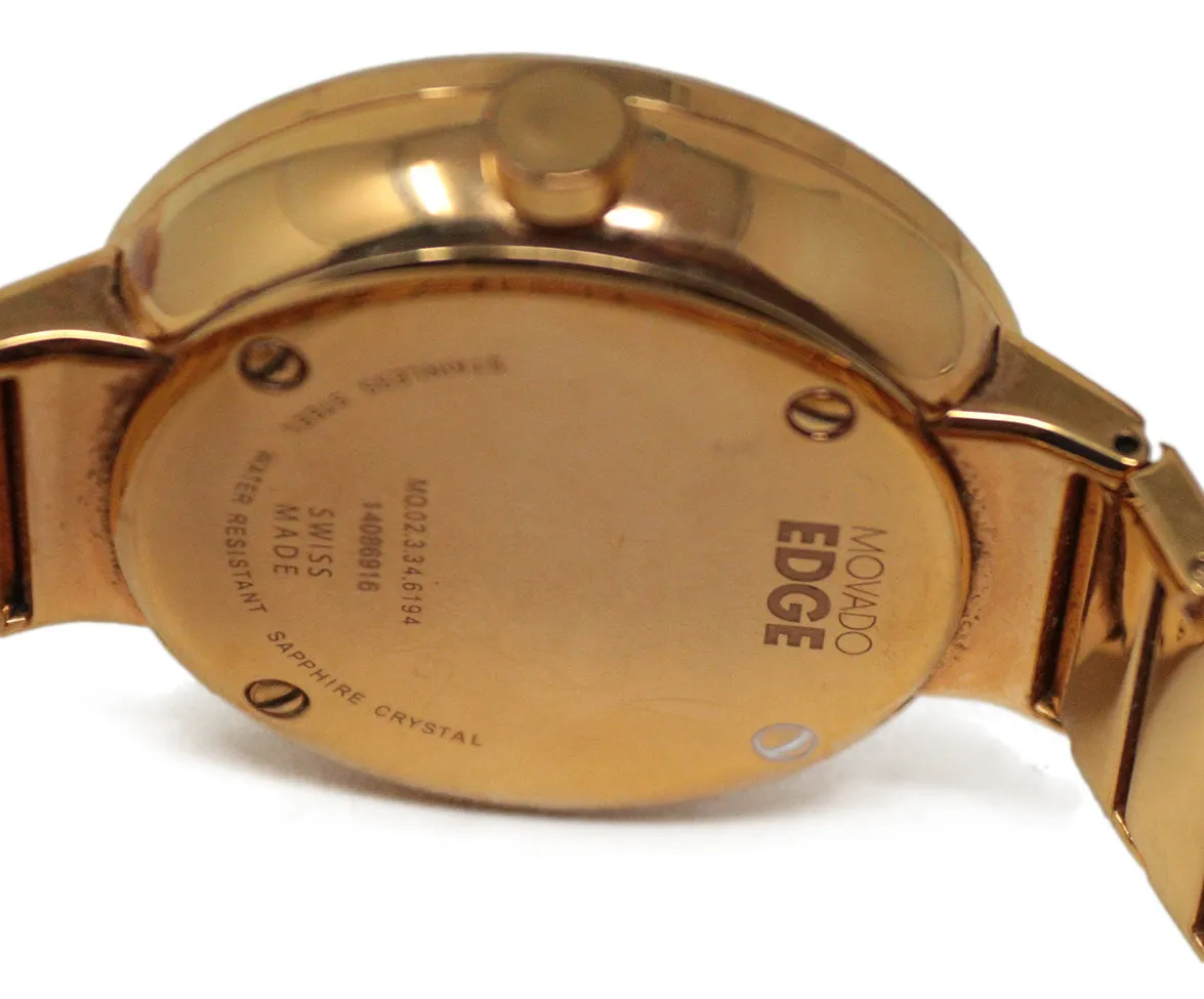 Movado Edge Gold Watch