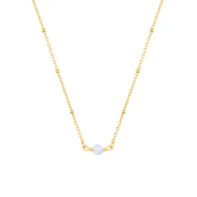 OCTOBER BIRTHSTONE NECKLACE GOLD