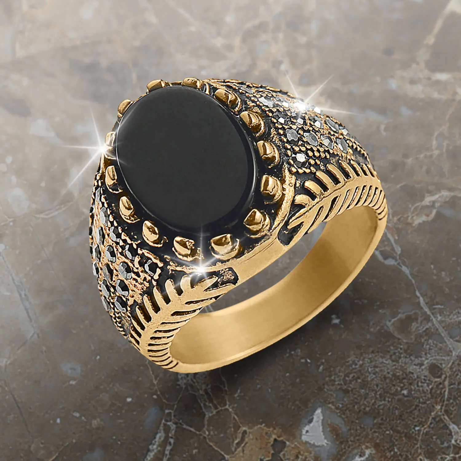 Optima Onyx Men's Ring